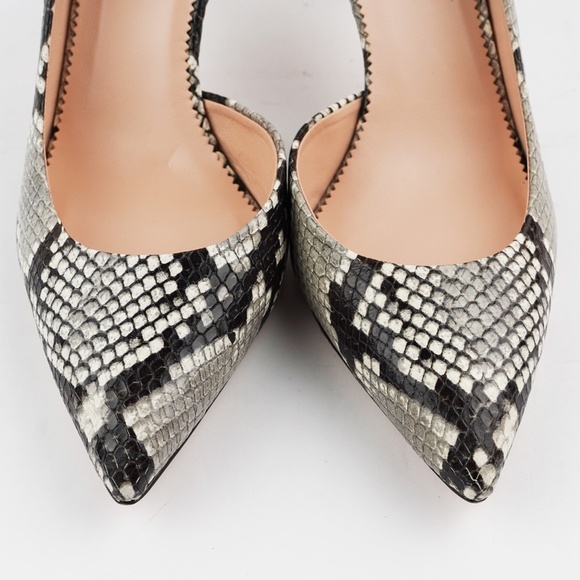 New J.CREW Lucie Pumps in Snake-Embossed Leather - Picture 4 of 6